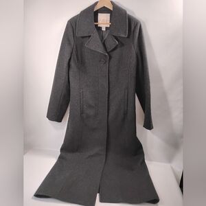 Covington Outerwear Women's Size M Black Wool Blend Long Button Front Coat